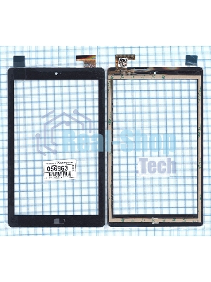 Сенсорное стекло (тачскрин) FPC-FC80J128-02, черное