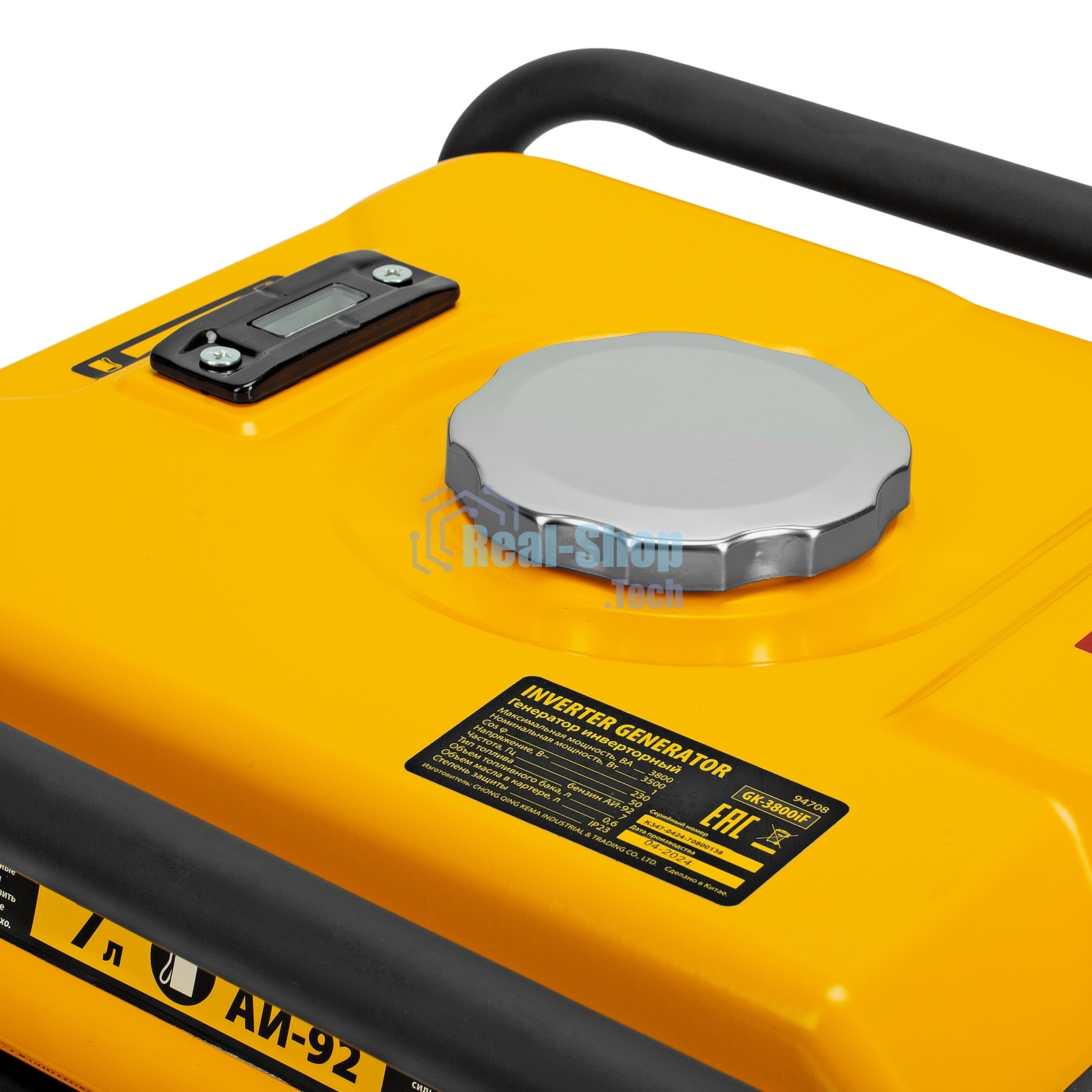 Генератор инверторный Denzel GK-3800iF, 3,8 кВт, 230 В, ручной старт