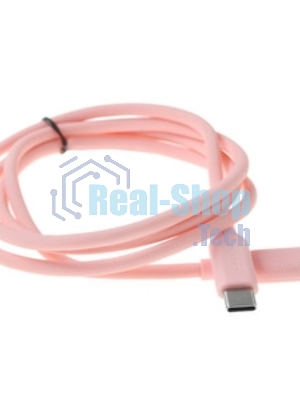 Кабель QUMO 32966 Type-C на Type-C, силиконовый, 1м, 3A, 60W, PD (розовый)