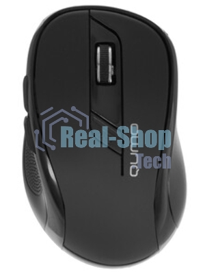 Мышь беспроводная Qumo Office Line Black M78 черный, 1600 dpi, радиоканал, USB, кнопки - 6