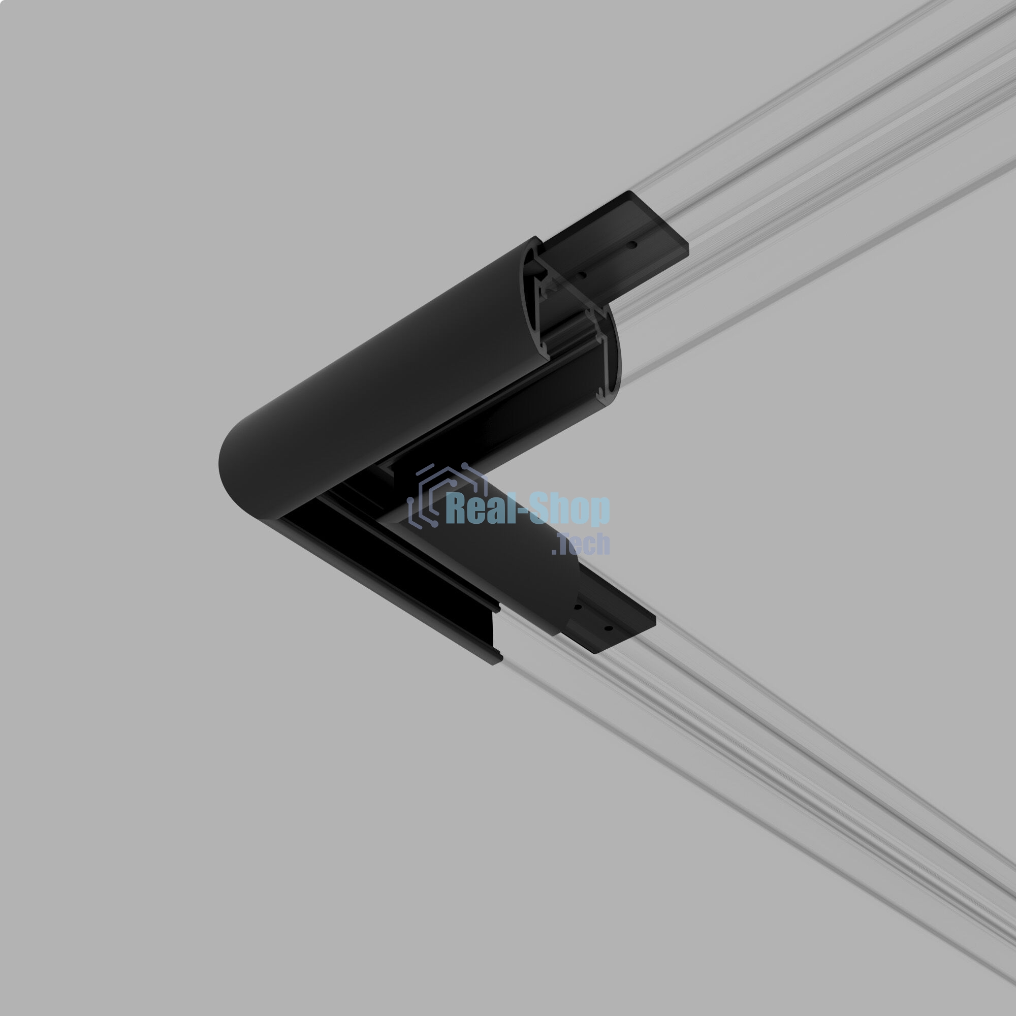 Slim Magnetic Коннектор угловой для шинопровода Round накладной 85135/00