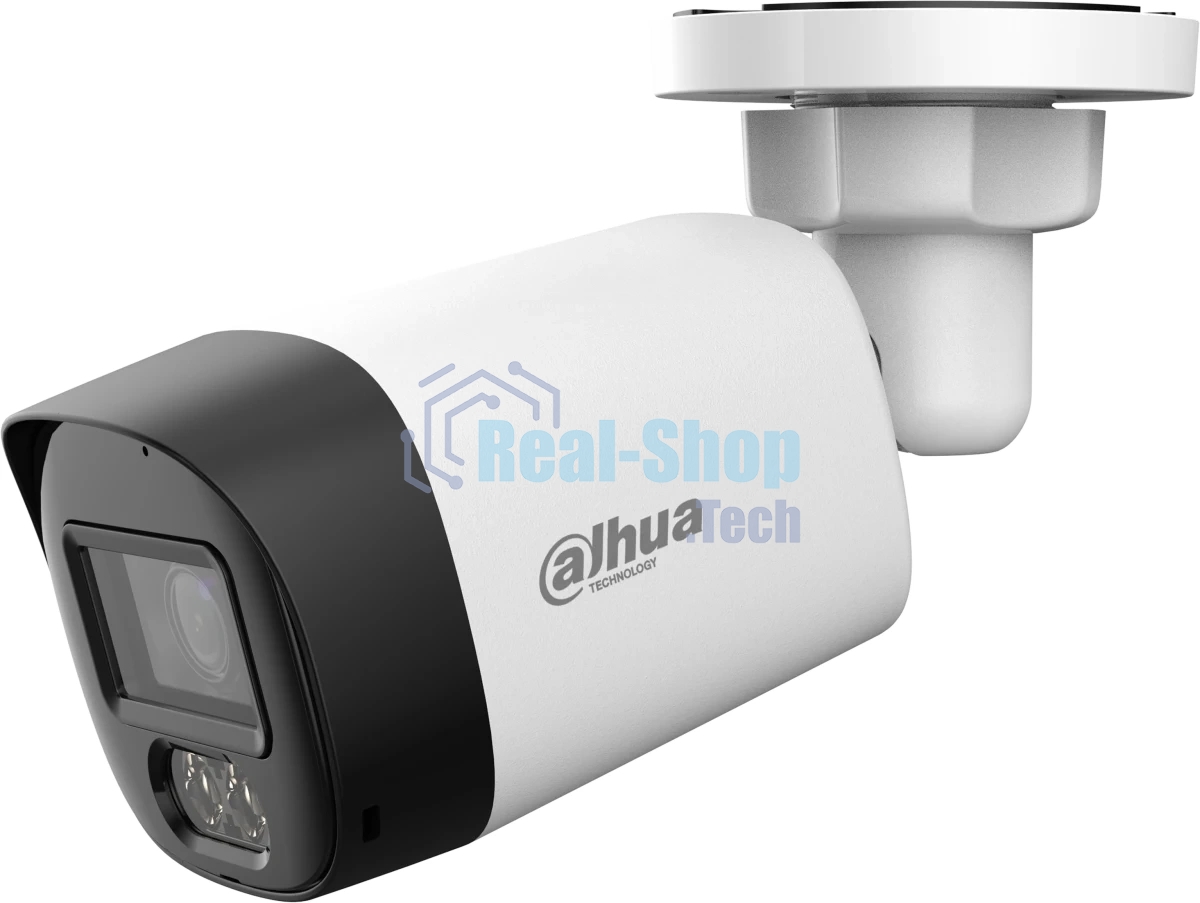 Камера видеонаблюдения Dahua DH-HAC-HFW1500RLP-IL-A-0280B, IP, 5 Мп, 2.8 мм, белая