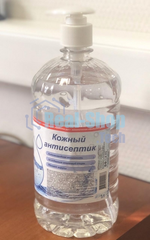 Гель-антисептик для рук, флакон с дозатором 1л (1/6)