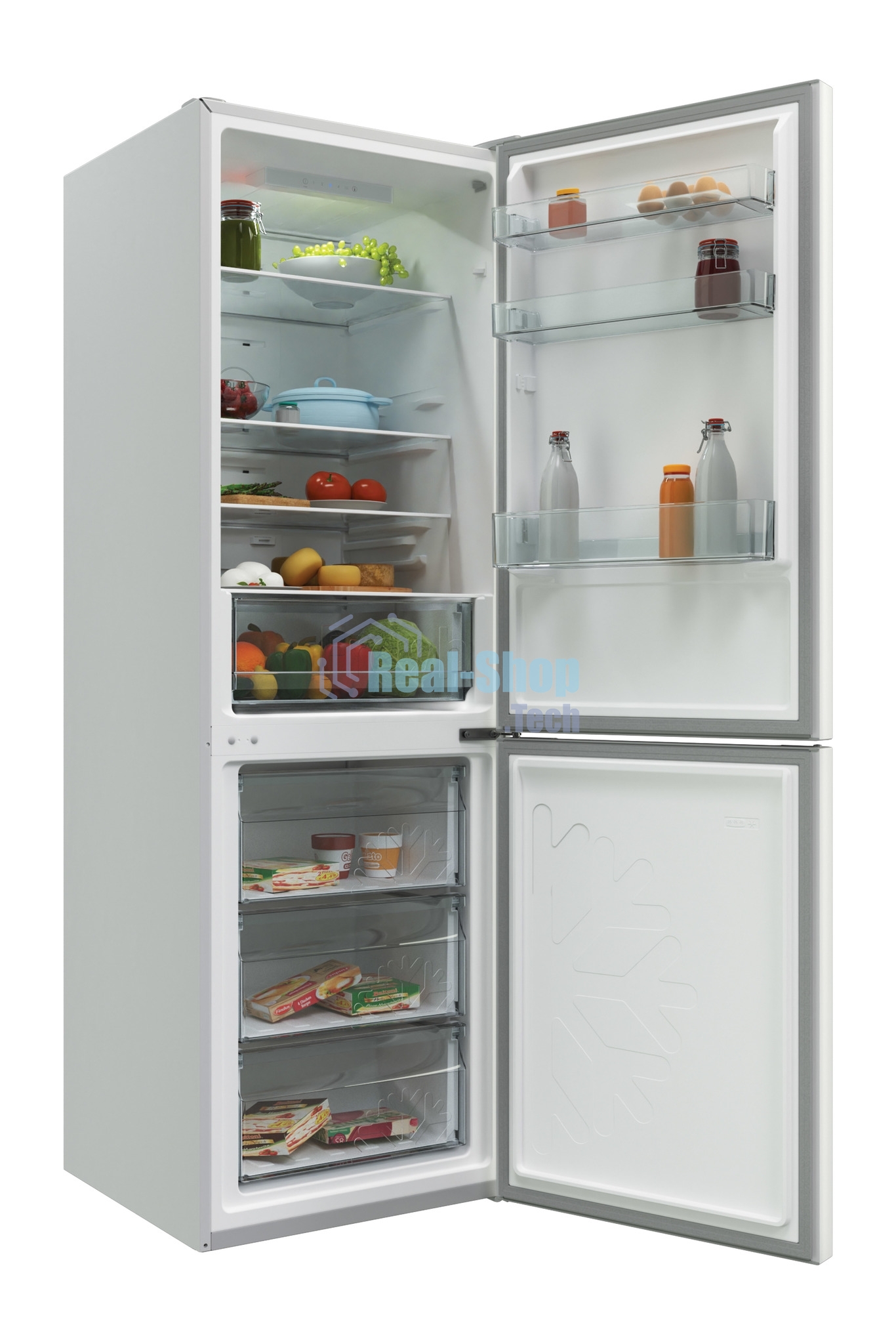 Холодильник Candy CCRN 6180W белый двухкамерный 227/106 л морозилка снизу, No Frost