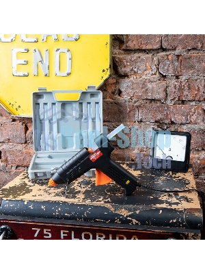 Клеевой пистолет Rexant, 60 Вт, Ø11 мм, настройка температуры 120-240℃, кейс