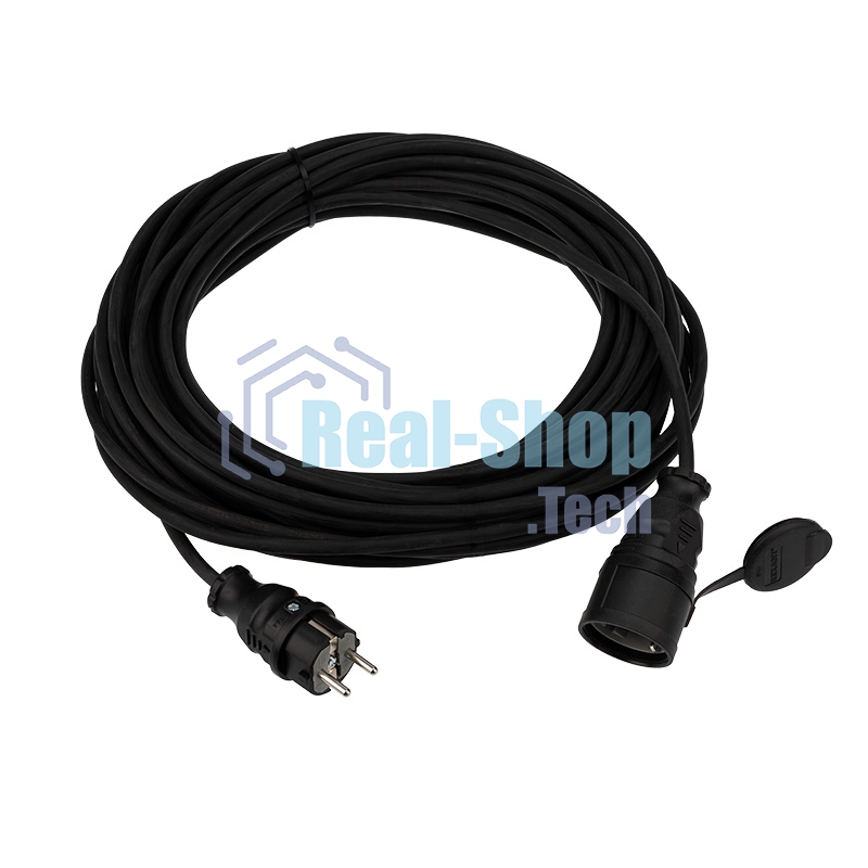 Удлинитель-шнур Rexant КГ 3х1.5, 20 м, морозостойкий, с/з, 16 А, 3500 Вт, IP44 (Сделано в России)