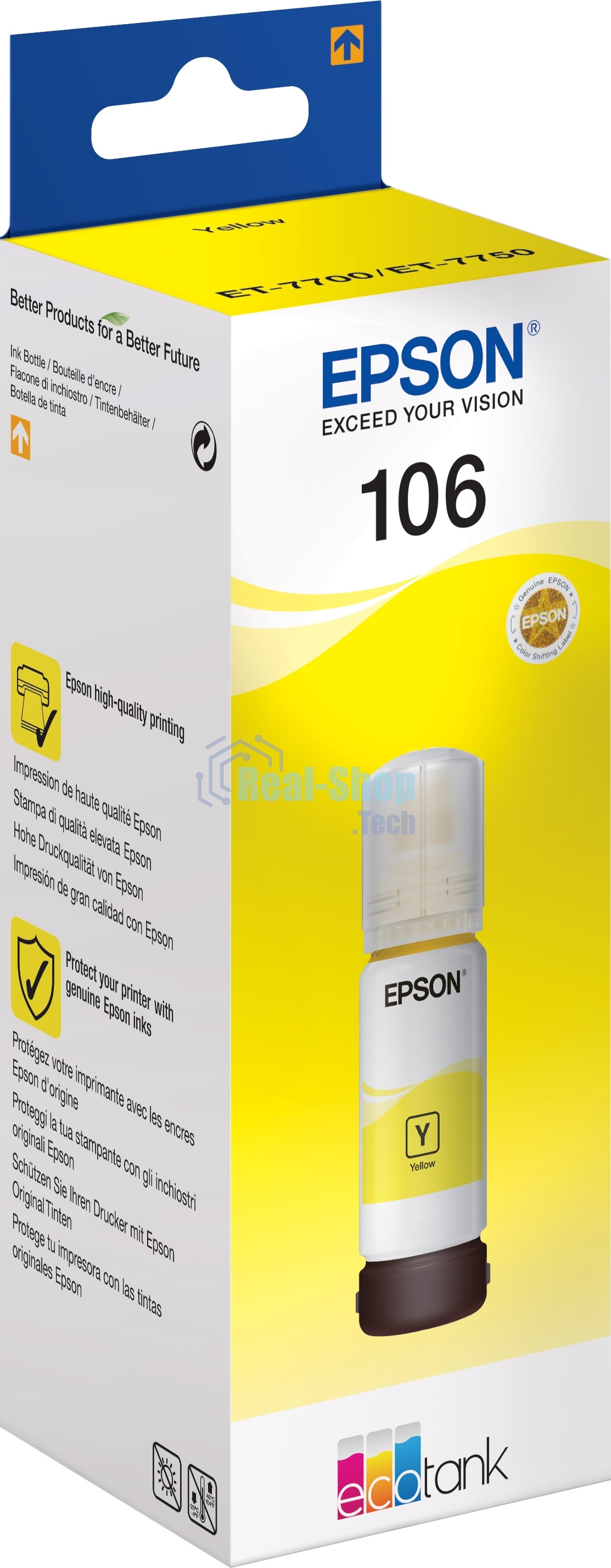 Чернила Epson 106Y C13T00R440 желтый (70 мл) для Epson L7160/7180