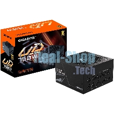 Блок питания Gigabyte ATX 750W GP-UD750GM 80+ gold 24+2x(4+4) pin APFC 120мм fan 8xSATA Cab Manag RTL