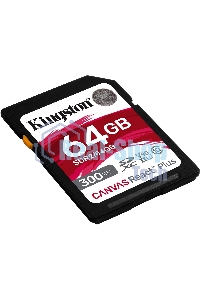 Флеш карта SDHC 64Gb Kingston SDHC, UHS-I Class U3 V90, чтение: 300Мб/с, запись: 260Мб/с SDR2/64Gb