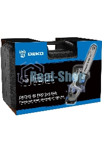 Пила цепная аккумуляторная в кейсе DEKO DKCHS 40 PRO [063-4357] 2х20В, 2x4.0А·ч, 2 з/у