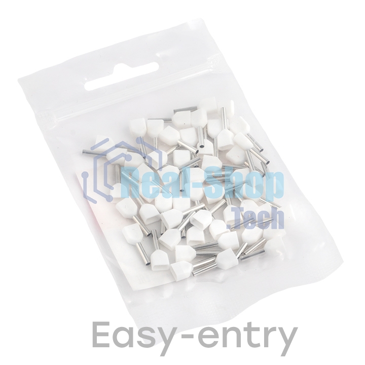 Наконечник штыревой втулочный изол. НШвИ(2) 0.5-8 (уп.50шт) EKF nhvi2-0.5-8