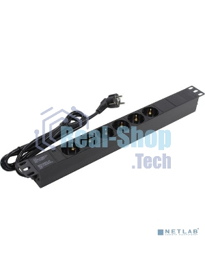 Блок розеток горизонтальный ExeGate ServerPro PDU-19H602 Al-6S-EU2, 19