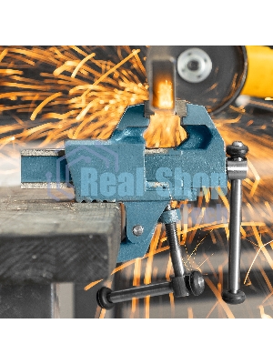 Тиски слесарные, 63 мм, крепление для стола, винтовой зажим (Глазов)