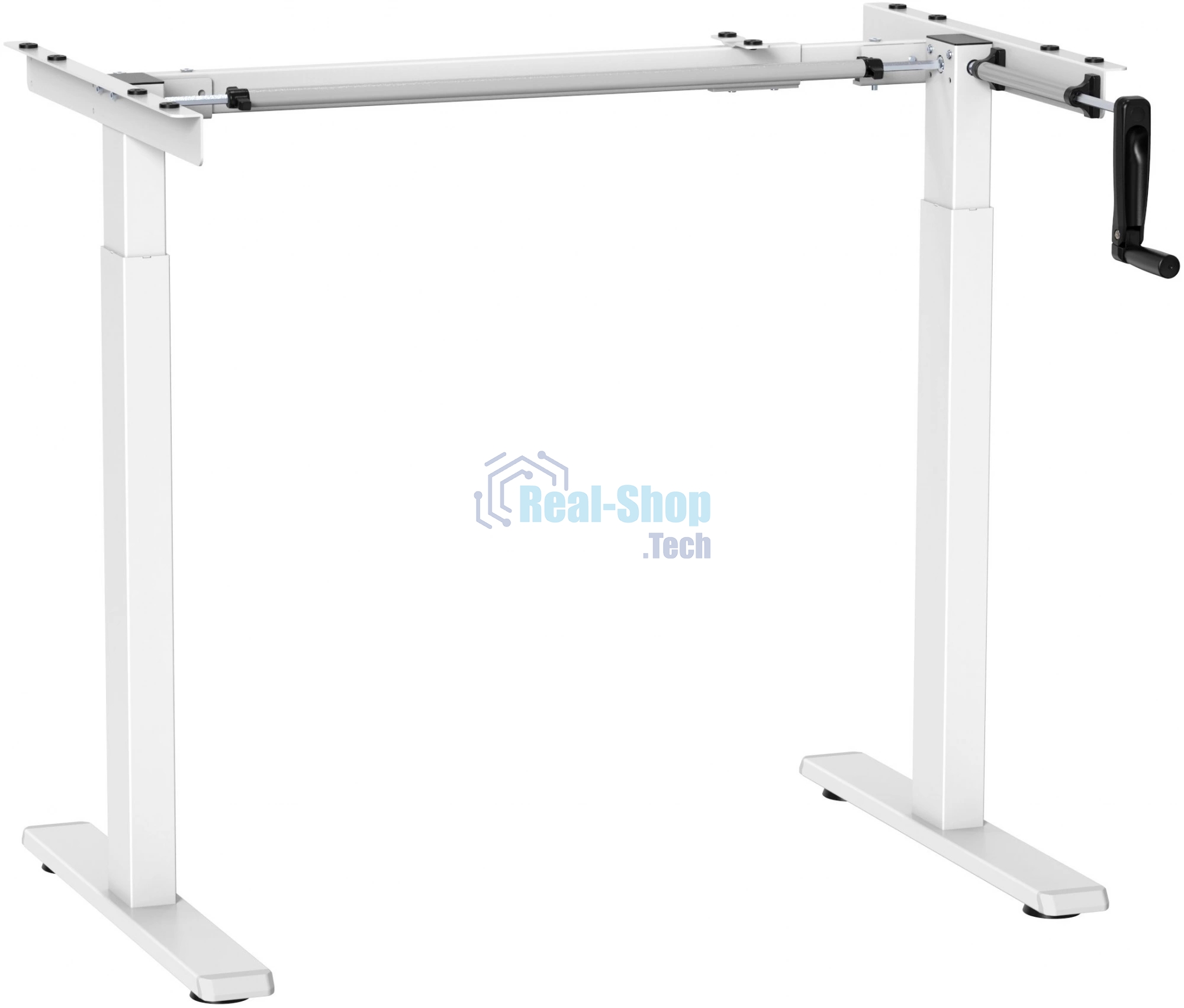 Подстолье Cactus CS-MDF-WT белый черный каркас белый 133x118x60 см