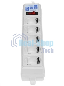 Сетевой фильтр Powercube SPG-B-15-WHITE 5 м, 5 розеток, белый, коробка