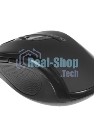 Мышь беспроводная Qumo Office Line Black M78 черный, 1600 dpi, радиоканал, USB, кнопки - 6