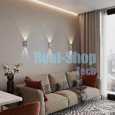 40109/LED / Светильник настенный светодиодный  Steel LED белый/сталь