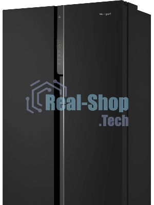 Холодильник Weissgauff WSBS 500 Inverter NoFrost Black двухкамерный 270/180л морозилка слева, No Frost, Side by Side