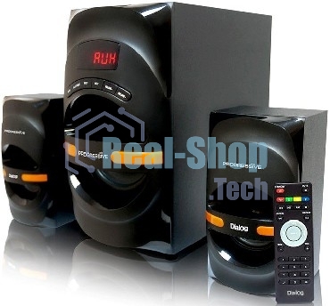 Акустическая система Dialog Progressive AP-210B BLACK 2.1, 30W+2*15W RMS, Bluetooth, USB+SD reader