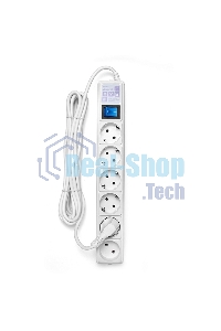 Сетевой фильтр PowerCube Фильтр-удлинитель (SPG(5+1)-16B-5M) 6 розеток, 5м,16А/3,5 кВт, белый