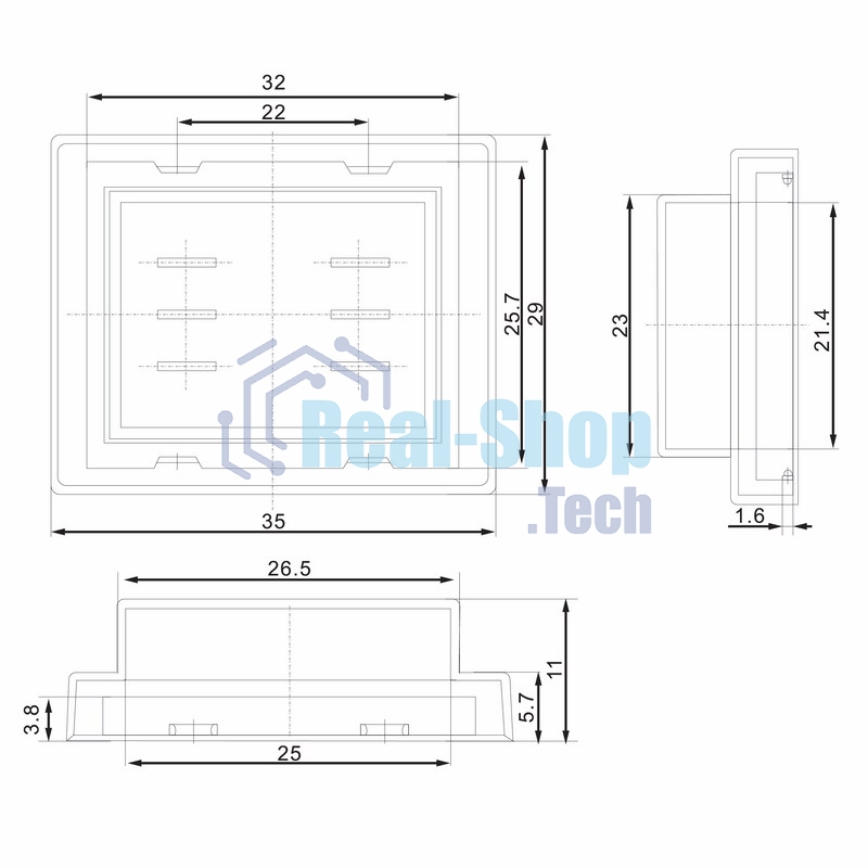 Влагозащитный колпачок Rexant для клавишных выключателей