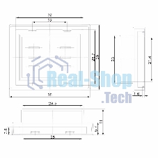 Влагозащитный колпачок Rexant для клавишных выключателей