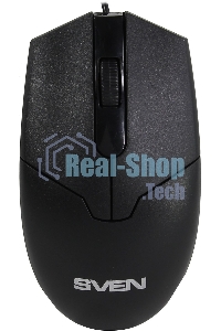 Мышь проводная SVEN RX-30 черный, 1000 dpi, USB, кнопки - 3