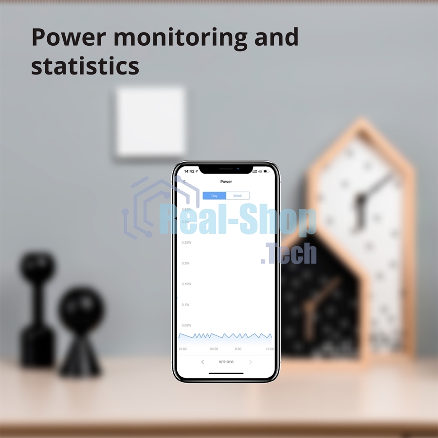 Выключатель умный Aqara Smart wall switch H1 ((with neutral, single rocker) WS-EUK03
