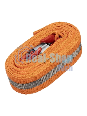 Трос буксировочный Stels 54381 5 тонн, 2 крюка, сумка на молнии