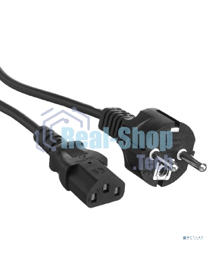 Кабель питания ExeGate Power PC-3P (Евровилка Schuko->С13) VDE-250V-3*1.0-CU, 10A, черный, 3м