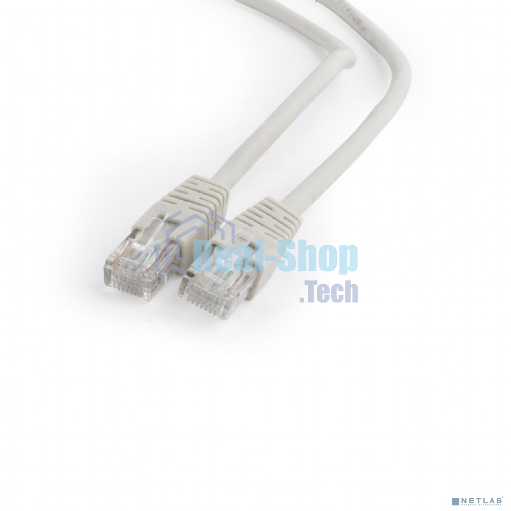 Патч-корд UTP Cablexpert PP6U-1M cat.6, 1м, литой, многожильный, серый
