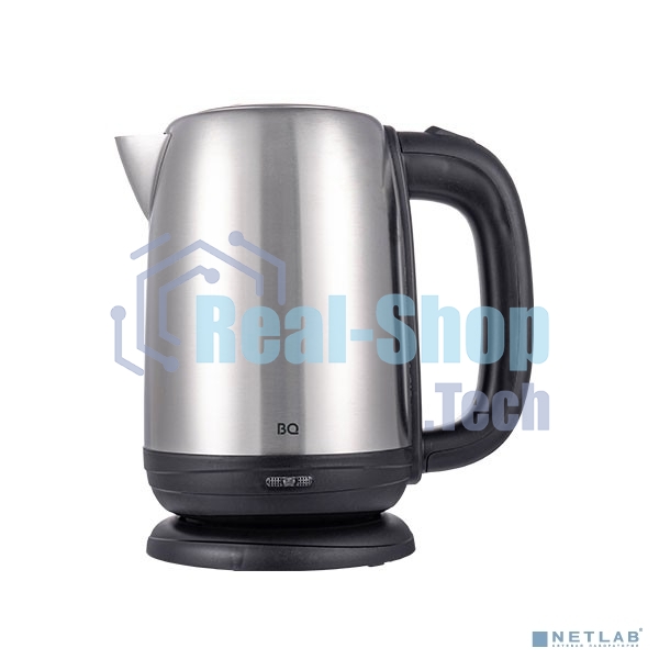 Чайник электрический BQ KT1821S черный/стальной, мощность 2200Вт, Максимальный объем 1.7л