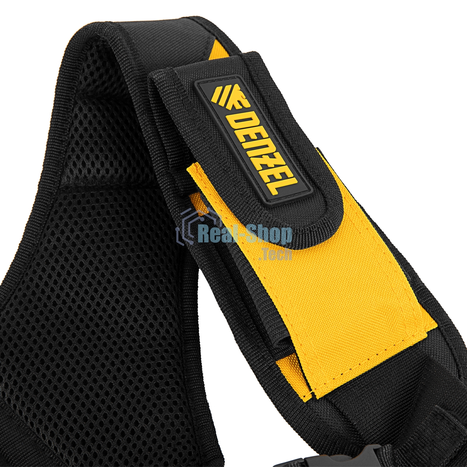 Пояс монтажника усиленный Denzel с лямками, сумки поясные, держатель для молотка