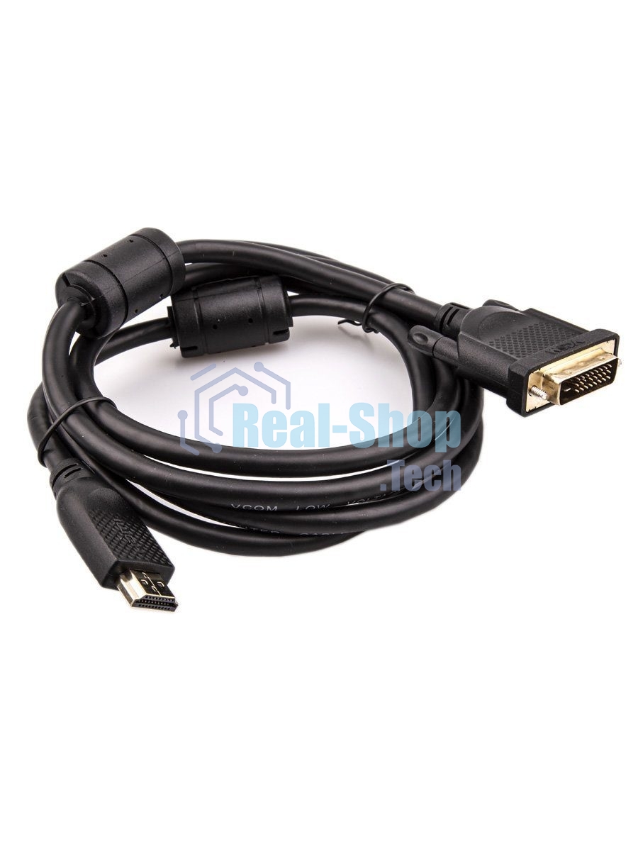 Кабель HDMI AM/DVI(24+1)M, 1.8м, CU, 1080P@60Hz, 2F, VCOM CG484GD-1.8M