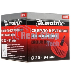 Сверло по кафелю Matrix круговое с защитной решеткой