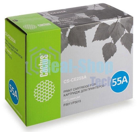 Картридж лазерный Cactus CS-CE255AS черный (6000 стр.) для HP LaserJet P3011/P3015