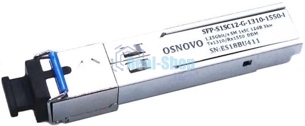 Модуль Osnovo SFP-S1SC12-G-1310-1550-I