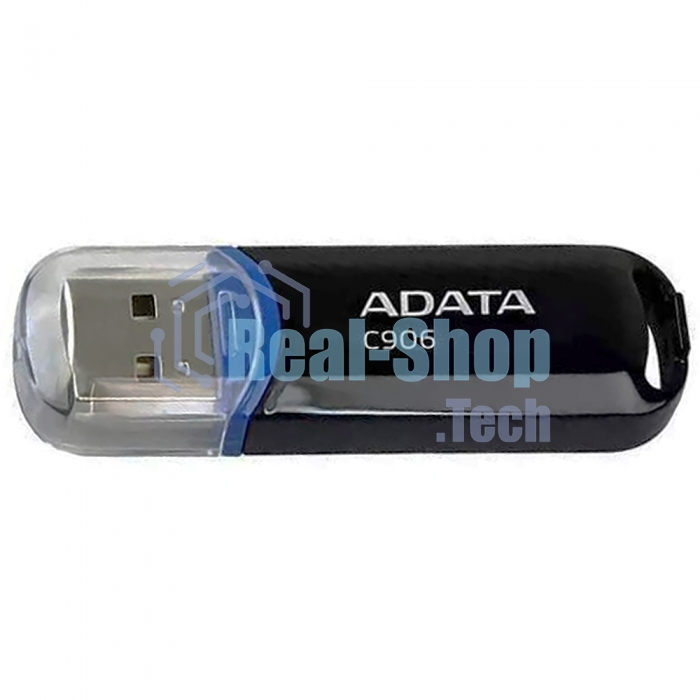 Флешка USB ADATA C906 (AC906-32G-RBK), 32Gb, USB 2.0, R/W 15/5, черный/синий