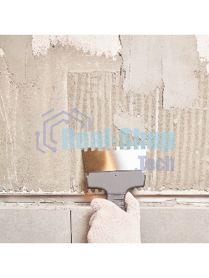 Шпатель фасадный Rexant 150 мм зуб 8х8 нержавеющая сталь, пластмассовая рукоятка