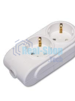 Колодка удлинителя 2-м с заземл. защ. шторки Makel N2210000