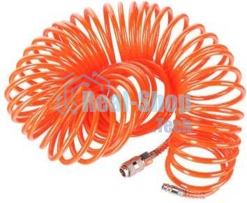 Шланг спиральный для пневмоинструмента PATRIOT PU 156x8мм полиамид быстросъем.