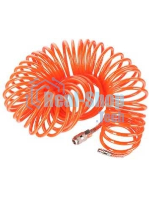 Шланг спиральный для пневмоинструмента PATRIOT PU 156x8мм полиамид быстросъем.