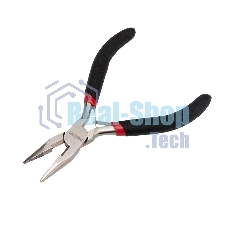 Тонкогубцы Rexant мини 120 мм никелированные, авторазжим, обливные рукоятки