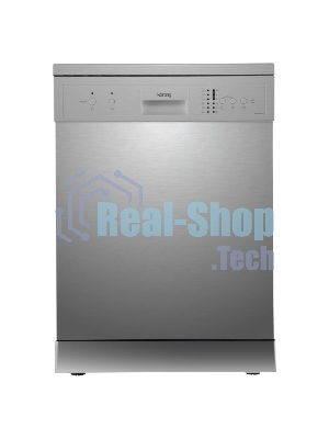 Посудомоечная машина Korting KDF 60240 S / Отдельност., 60 см, А++/A/A, электронное управление, 6 программ: нормальная, ЭКО, стекло, интенсив, 90 мин, быстрая; 14 компл., LED индикаторы, активная сушка, таймер отложенного старта 3/6/9 часов, половинная за