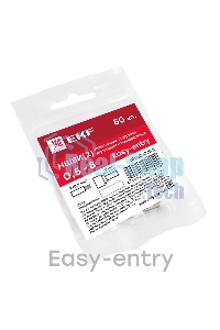 Наконечник штыревой втулочный изол. НШвИ(2) 0.5-8 (уп.50шт) EKF nhvi2-0.5-8