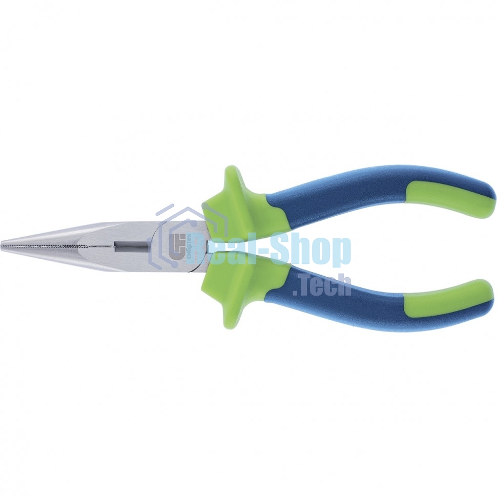 Длинногубцы прямые Сибртех 180 мм, двухкомпонентные рукоятки