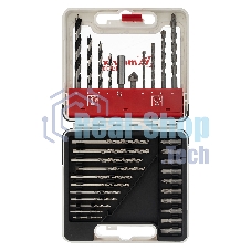 Набор сверл Matrix комб., мет.1-6мм,бетон 4-8мм,дер.4-8 мм,биты 10шт,адап., зенковка, 31пр., PRO