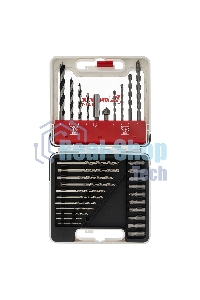 Набор сверл Matrix комб., мет.1-6мм,бетон 4-8мм,дер.4-8 мм,биты 10шт,адап., зенковка, 31пр., PRO