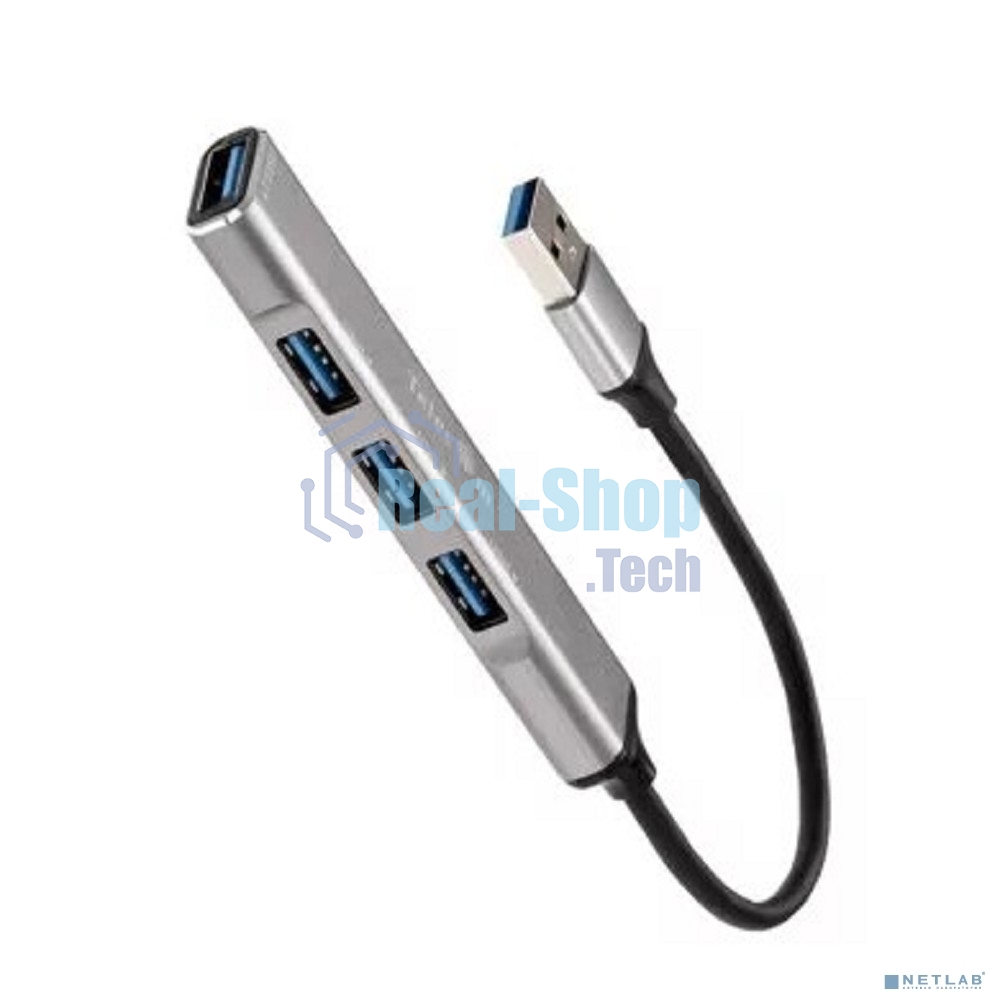 Переходник USB 3.0 -->USB3.0+3 USB2.0, Aluminum Shell, 0.2м Telecom TA308U