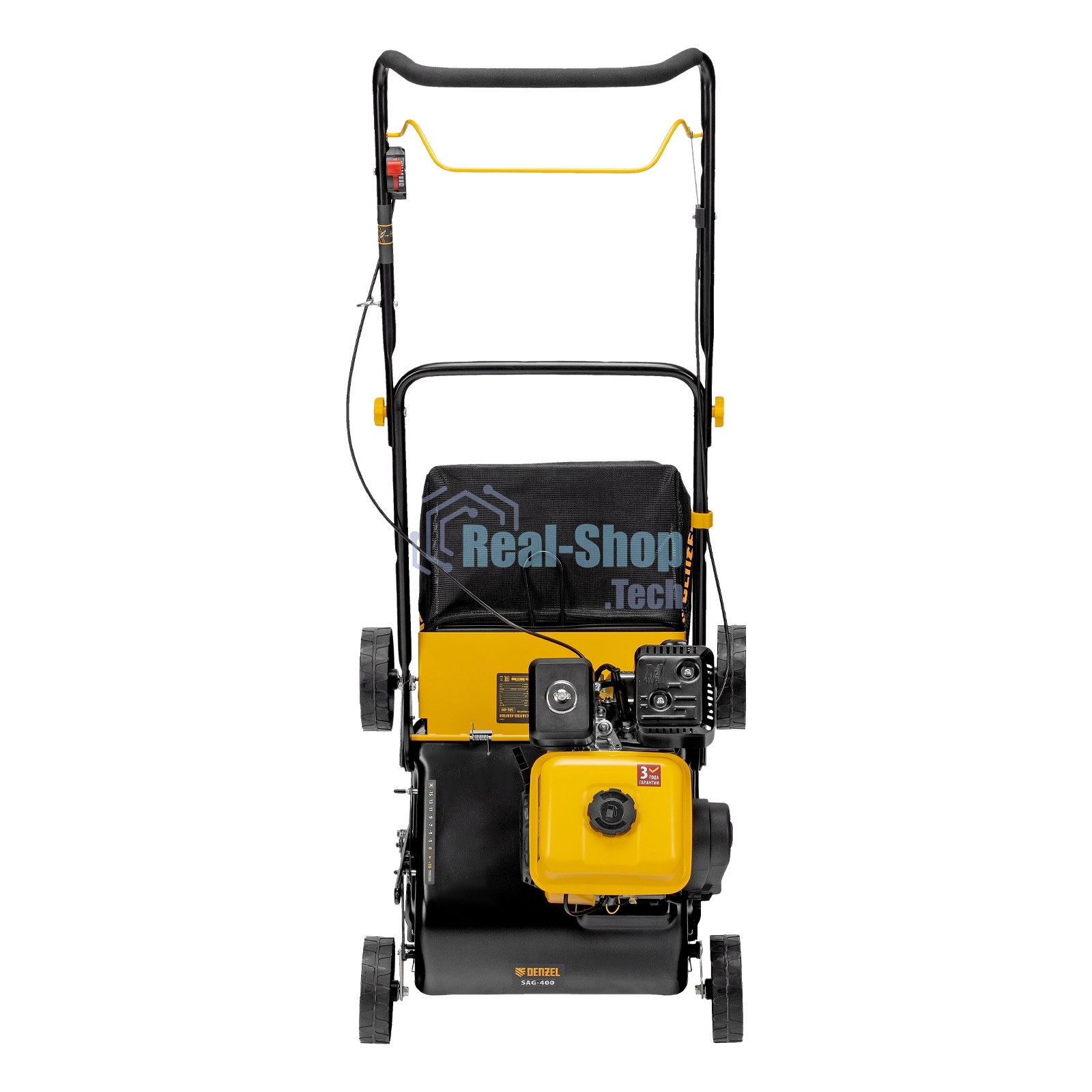 Скарификатор-аэратор бензиновый Denzel SAG-400, 212 см3, -15/+10 мм, 40 см